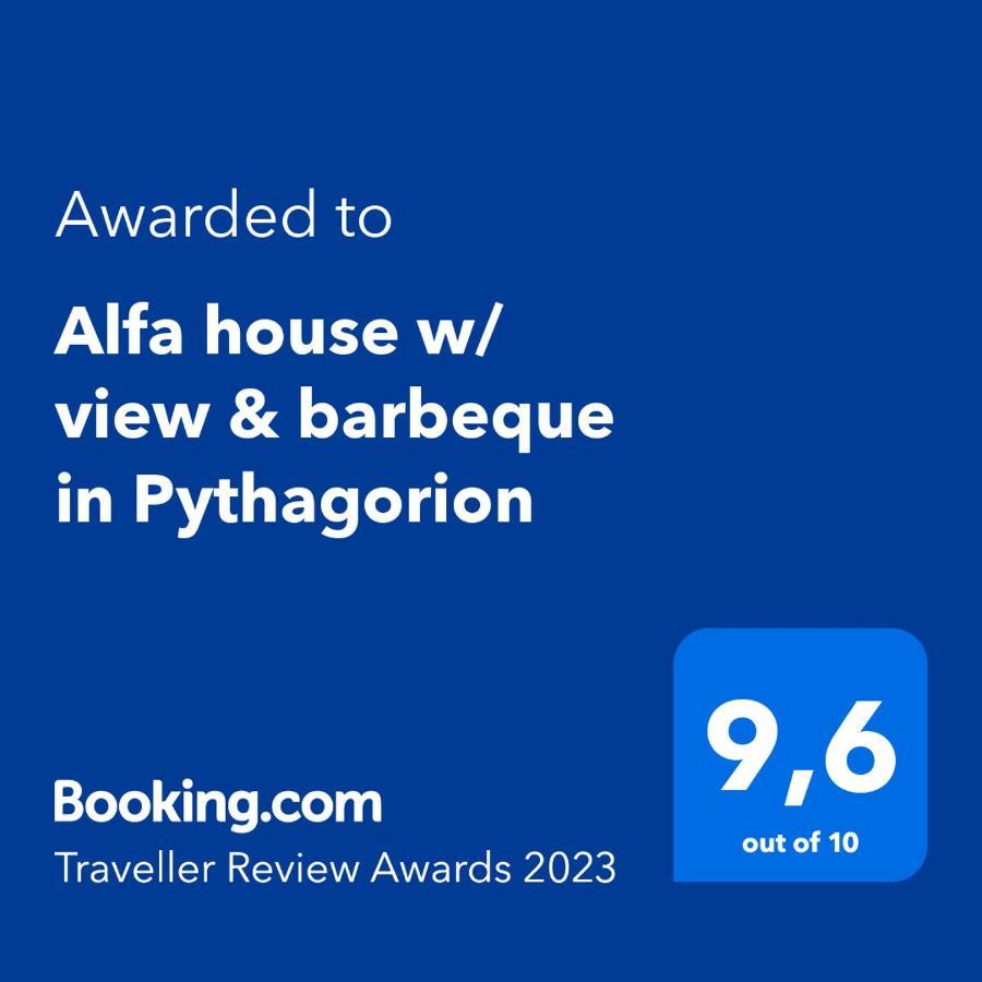 Villa Alfa House W/ View & Barbeque In Pythagorion Exterior foto
